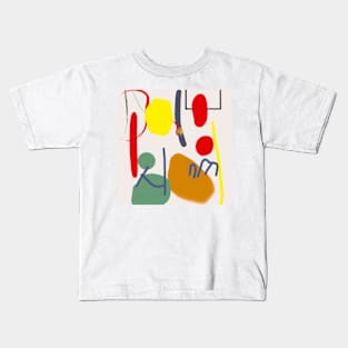 Cat Detaching an Idea - abstract art Kids T-Shirt